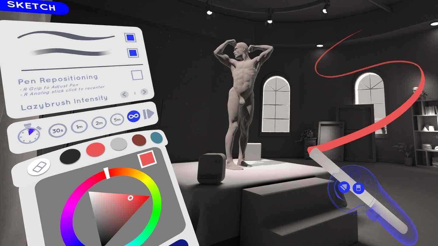 Oculus Quest 游戏《人物绘画》Gesture VR