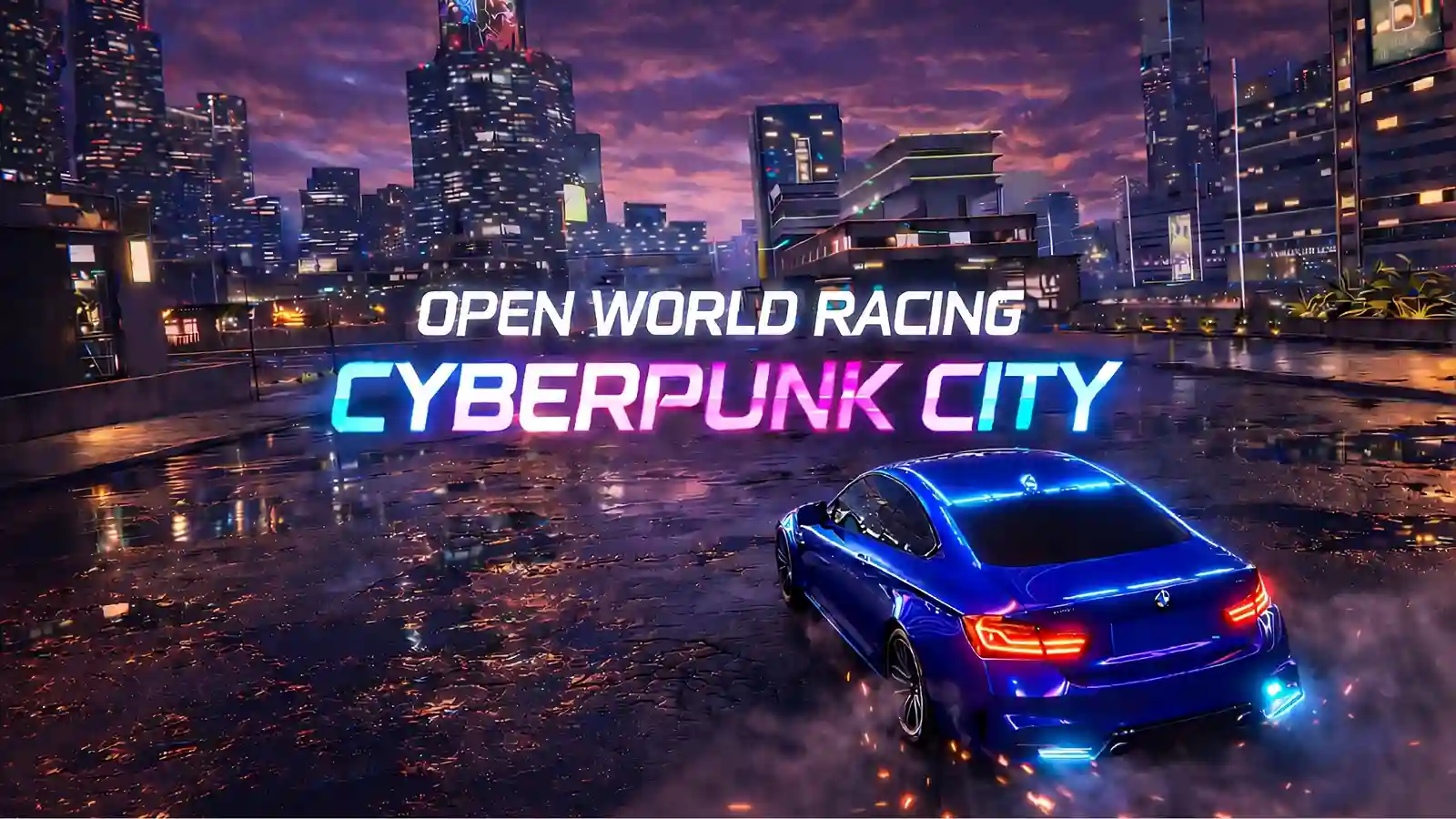 Meta Quest 游戏《开放世界竞速:赛博朋克之城》Open World Racing: Cyberpunk City-魔趣网精选