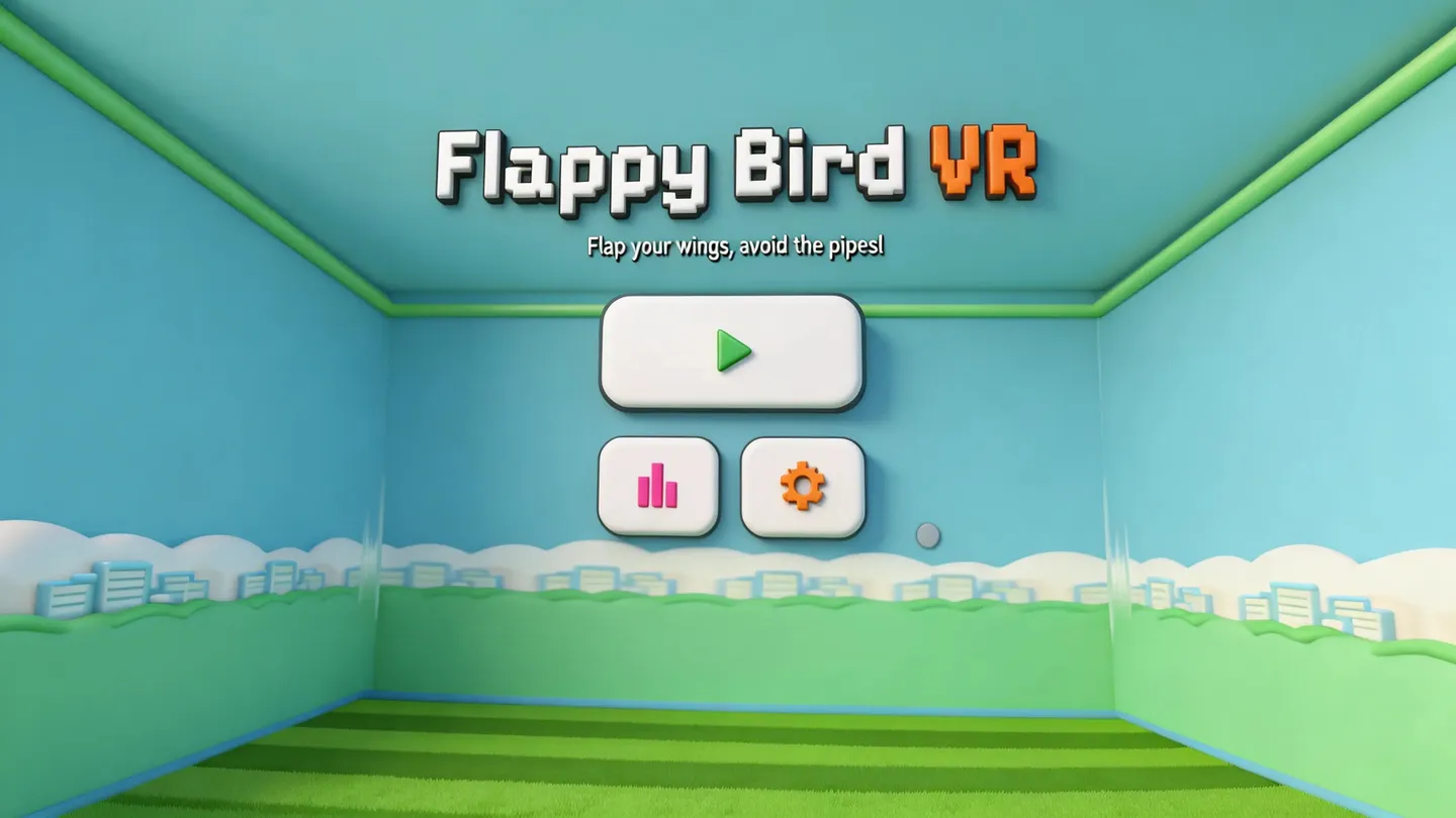 Meta Quest 游戏《像素小鸟 多人版》Flappy Bird VR – MULTIPLAYER IS HERE-魔趣网精选