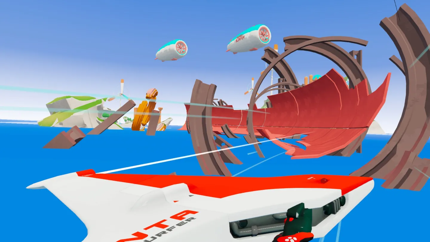 Meta Quest 游戏《天空冲浪者》Aerosurfer