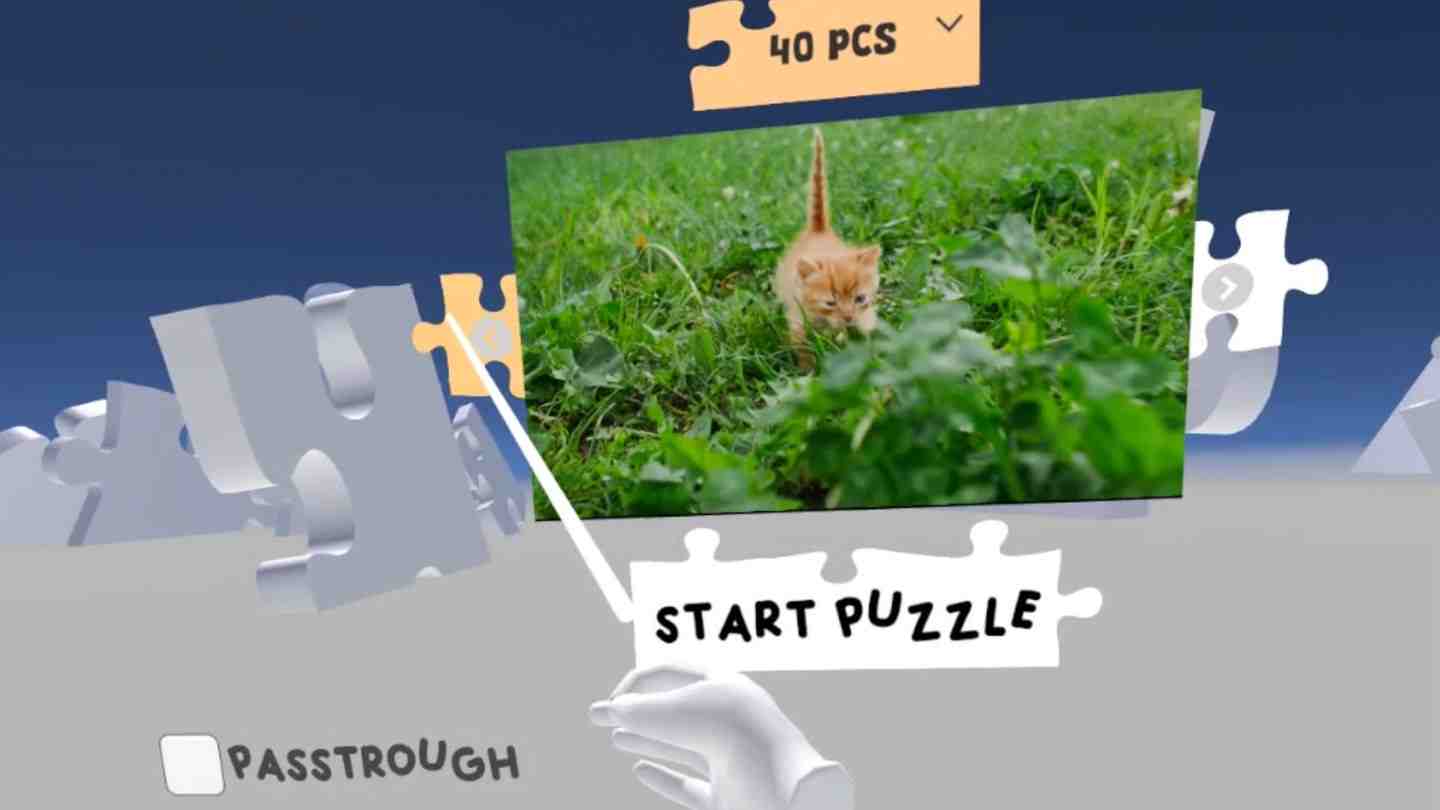 Meta Quest 游戏《视频拼图》Video Puzzle