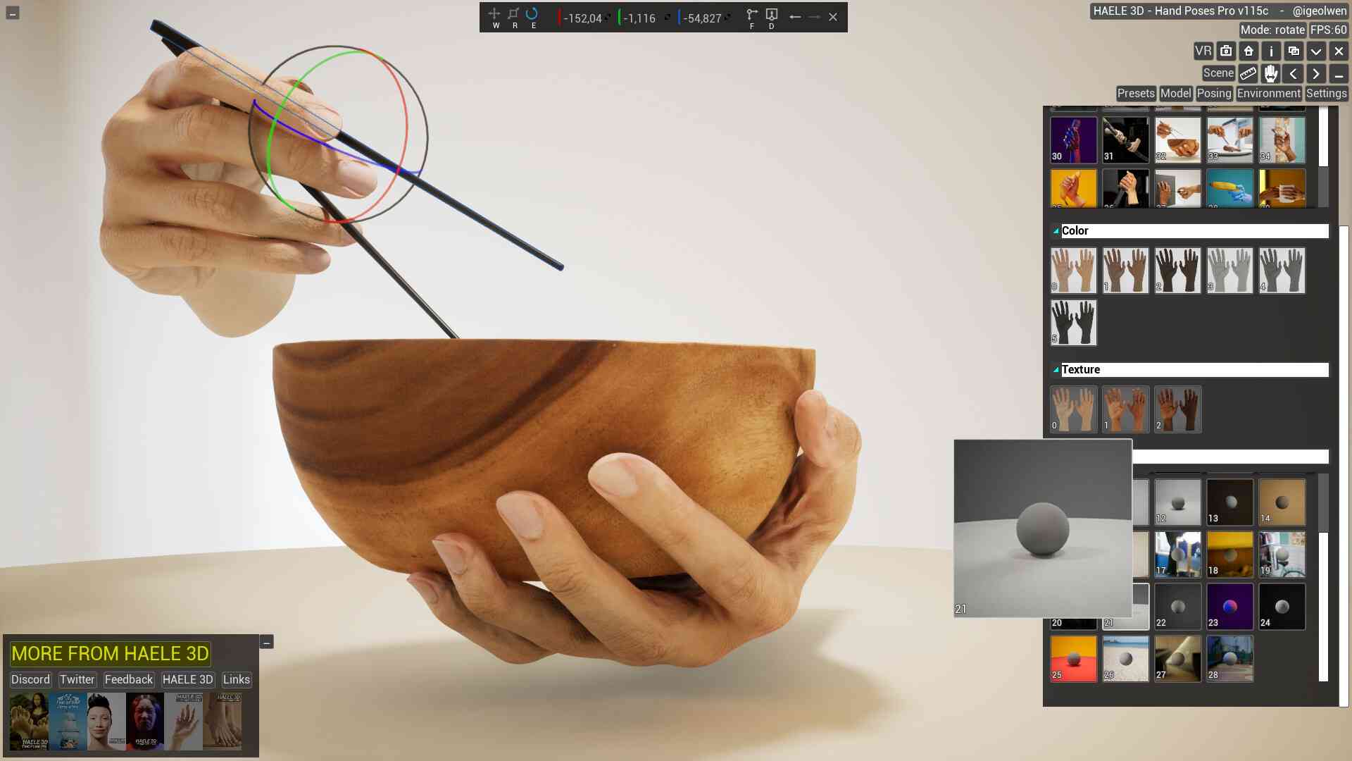 HAELE 3D - 手部动作 Pro - 绘画参考（HAELE 3D – Hand Poses Pro ）